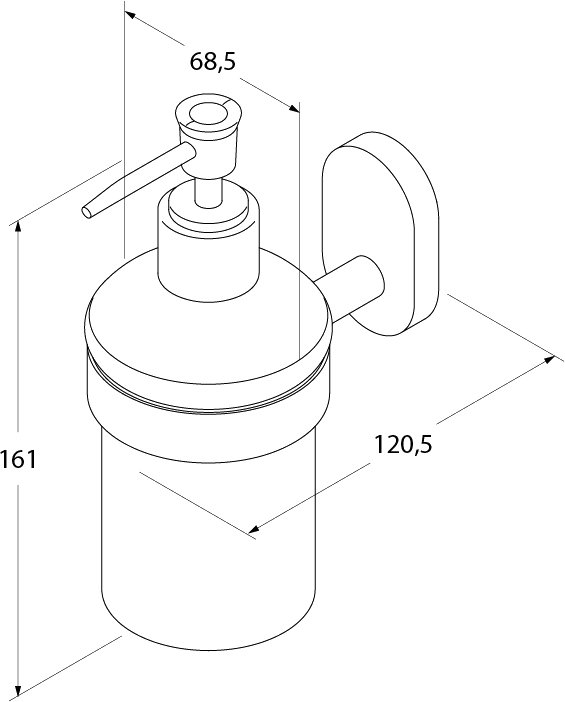 Дозатор жидкого мыла Iddis Mirro Plus MRPSBC0i46 Хром Белый
