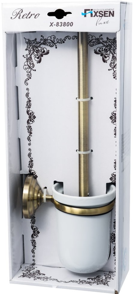 Ершик для унитаза Fixsen Retro FX-83813 Бронза