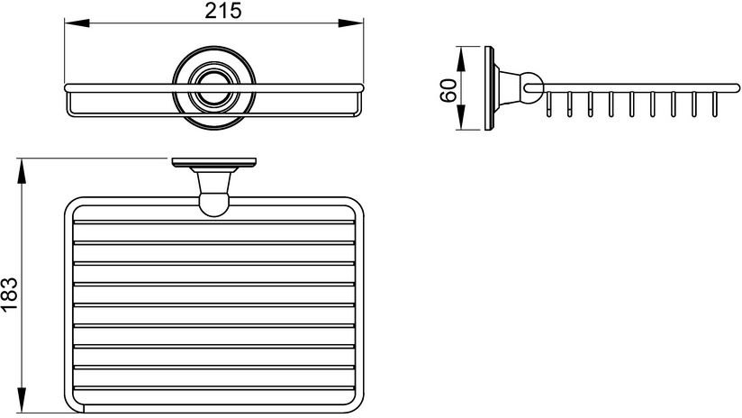 Полка корзина Timo Nelson 160022/02 antique Антик
