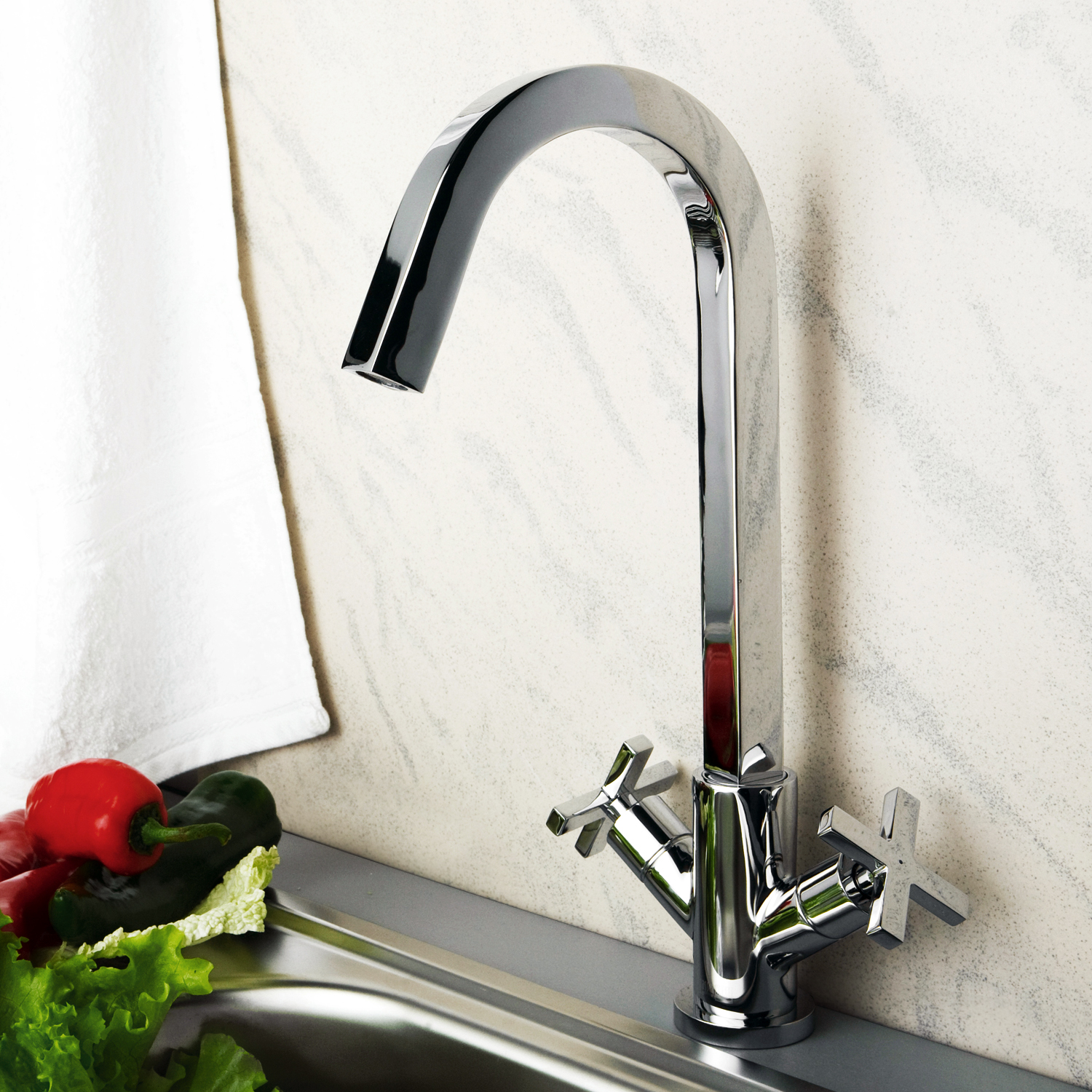 Смеситель для кухни WasserKraft Weser 7847 хром