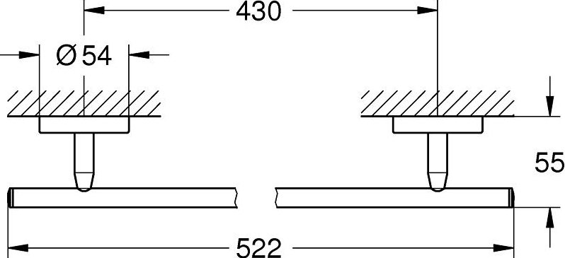 Полотенцедержатель Grohe BauCosmopolitan 40459001 Хром