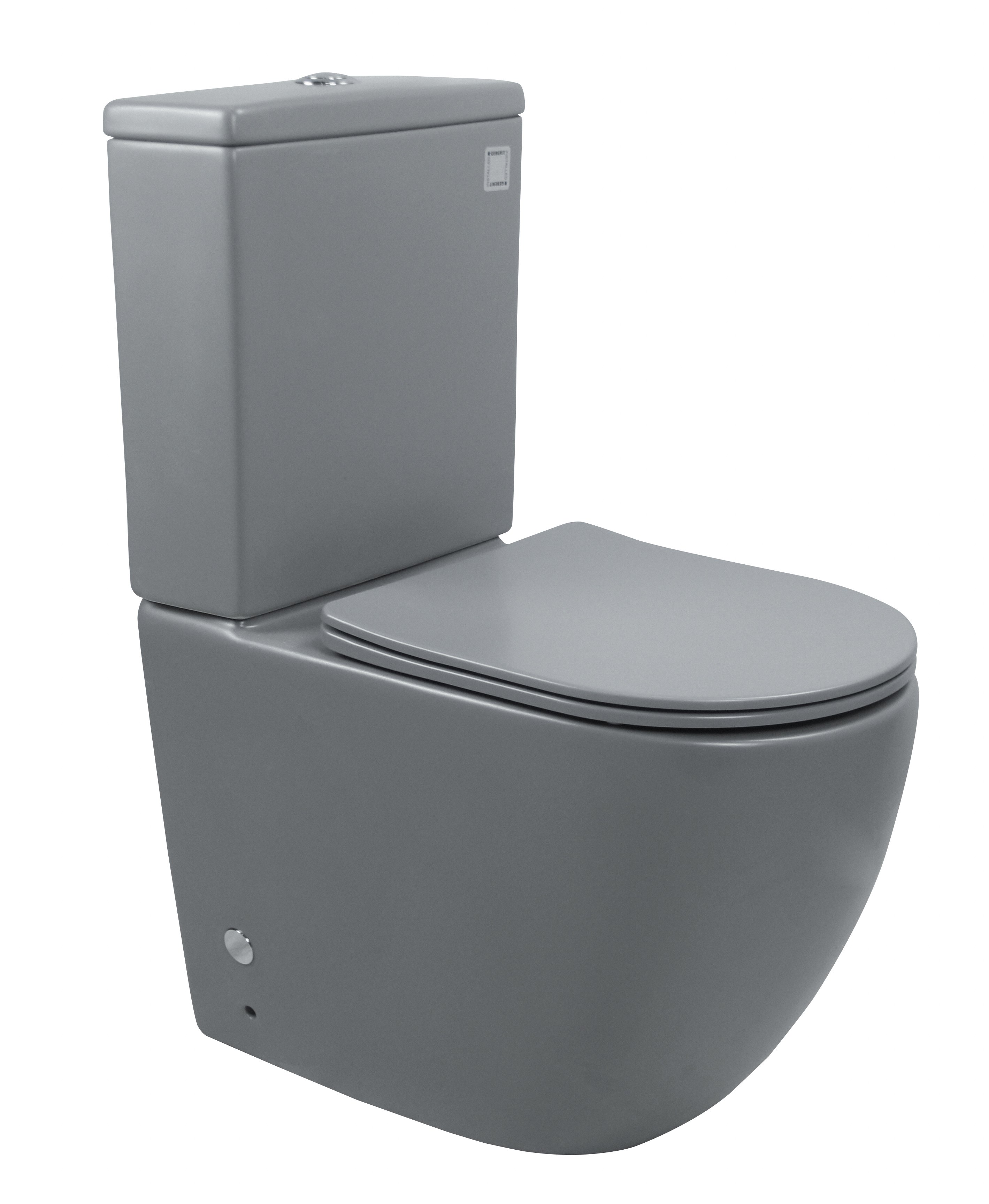 Унитаз напольный Esbano RIPOLL-С серый матовый, с сиденьем микролифт