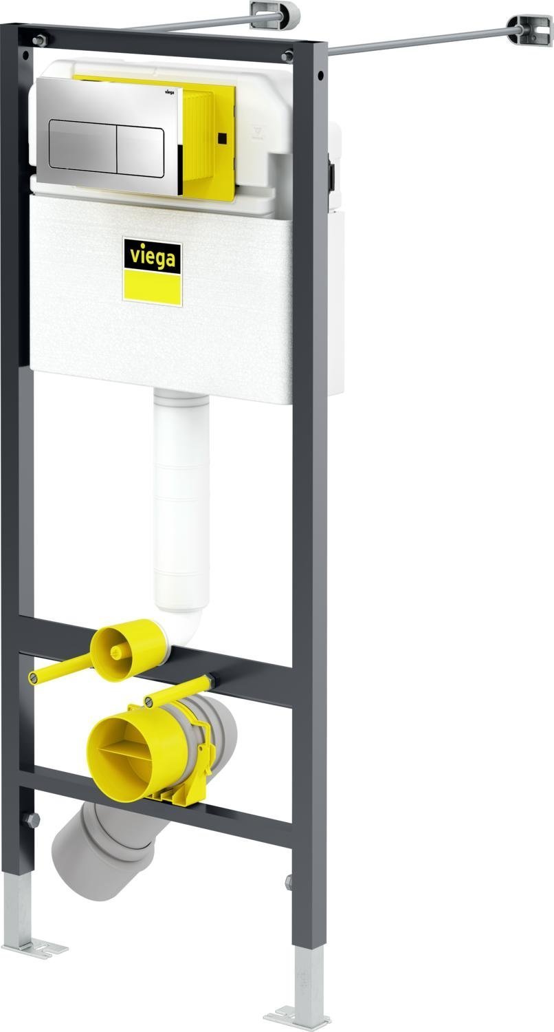 Готовое решение для подвесных унитазов Viega Prevista Dry 792848 хром глянцевый