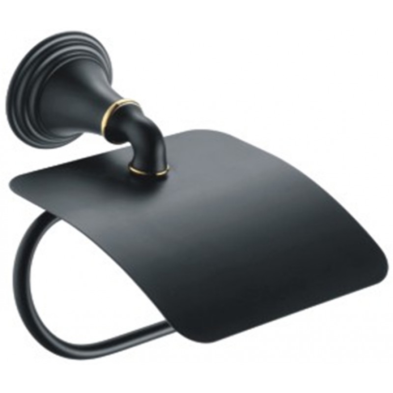 Держатель туалетной бумаги Fixsen Luksor FX-71610B Черный Золото