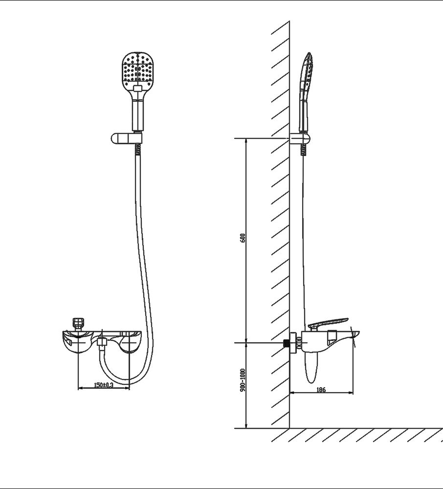 Смеситель для ванны с душем Timo Helmi 4014/00-16Y хром;белый глянцевый