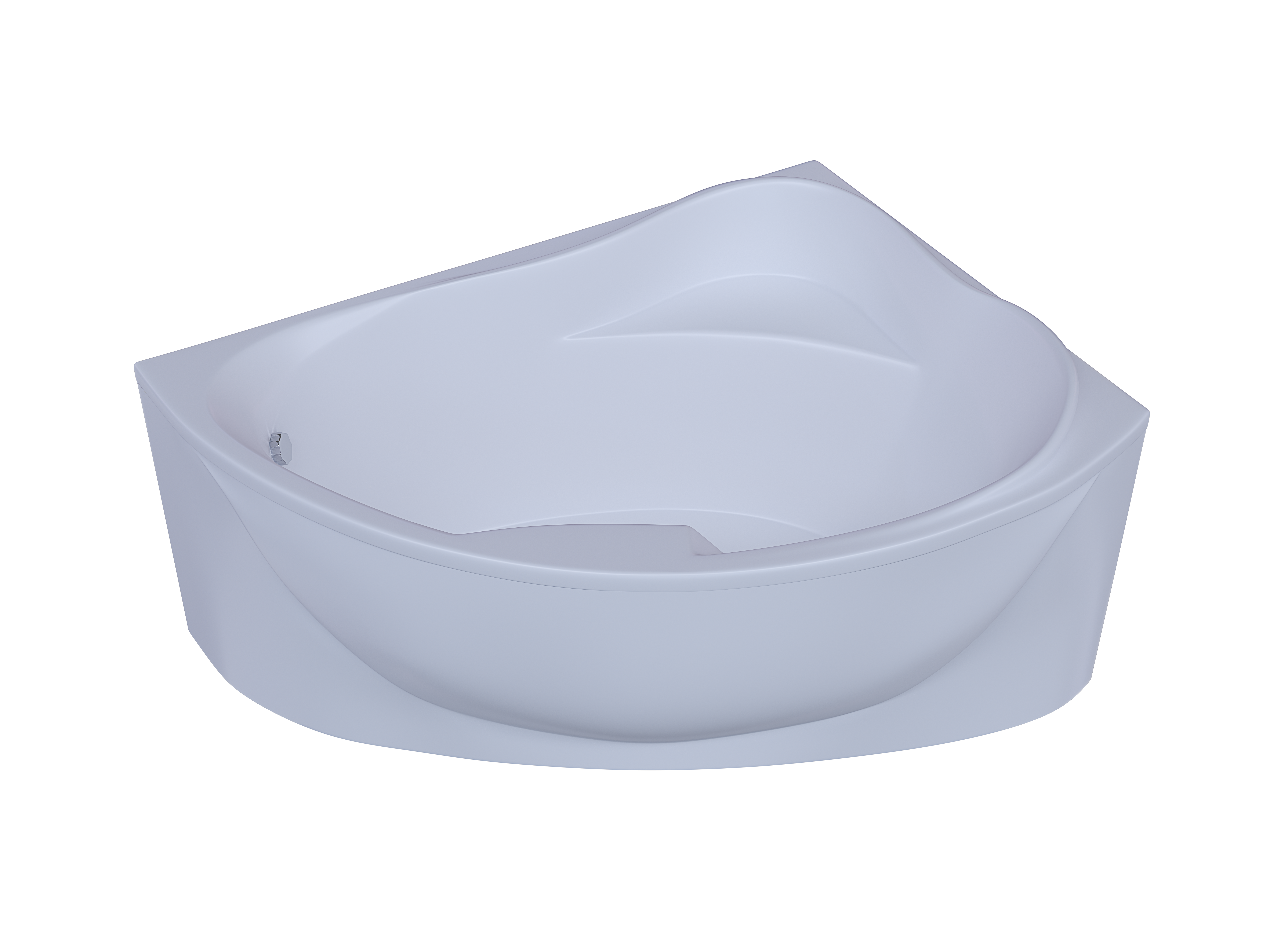 Акриловая ванна Aquatek Альтаир 158x119 см R пустая с фр.экр. вклеенный каркас