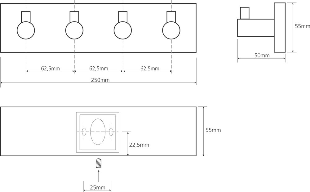 Крючок Bemeta Beta 132405212 Хром