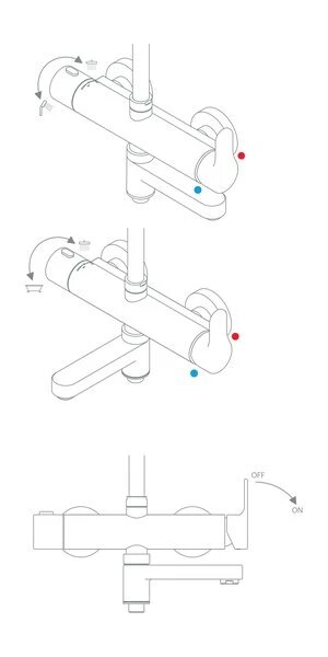 Душевая стойка для ванны Ravak DS X07P642 хром
