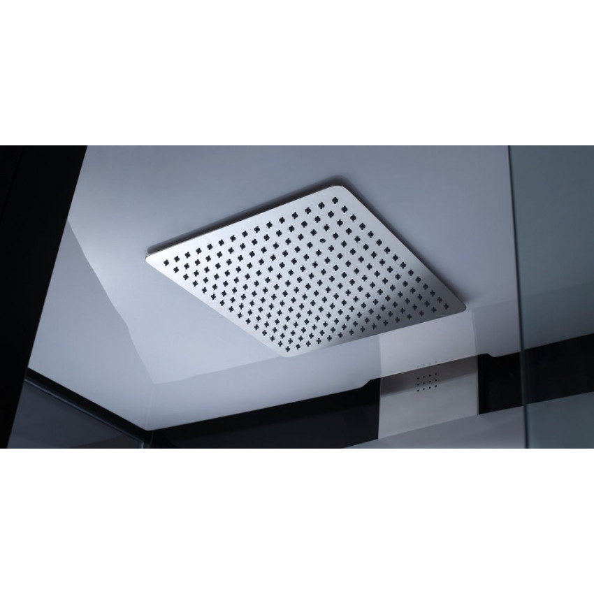 Душевая кабина Orans 89102RB 150x100x220 профиль черный, стекло прозрачное