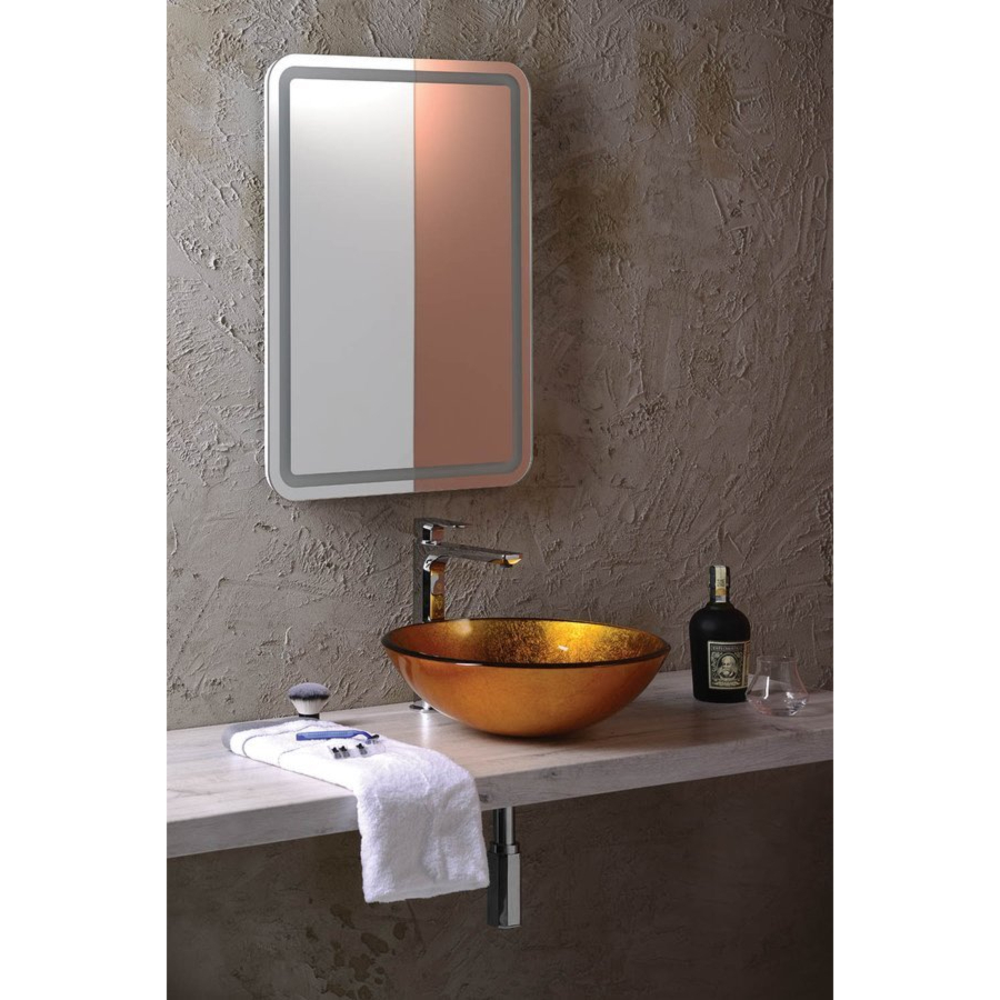 Раковина накладная 42см SAPHO BEAUTY 2501-19 металлический