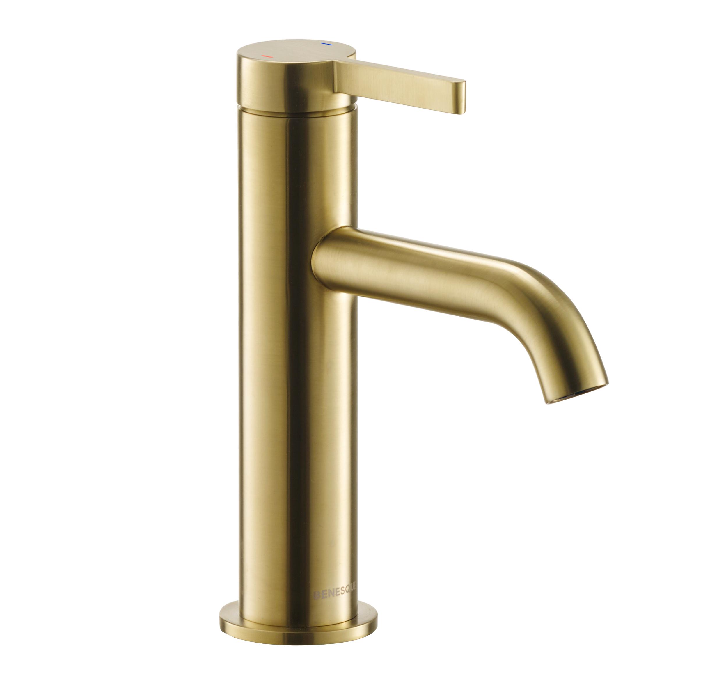 Смеситель для раковины Benesque Lumiere 10010104 латунь брашированная