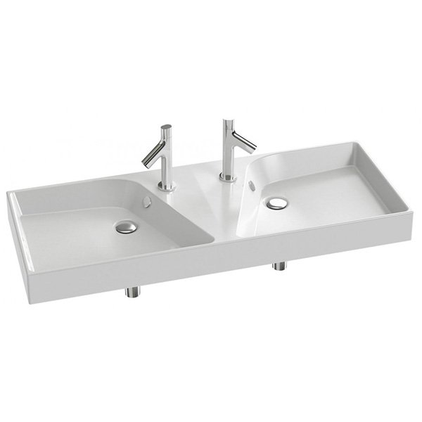 Раковина Jacob Delafon Rythmik 120 EXM112-00 двойная Белый