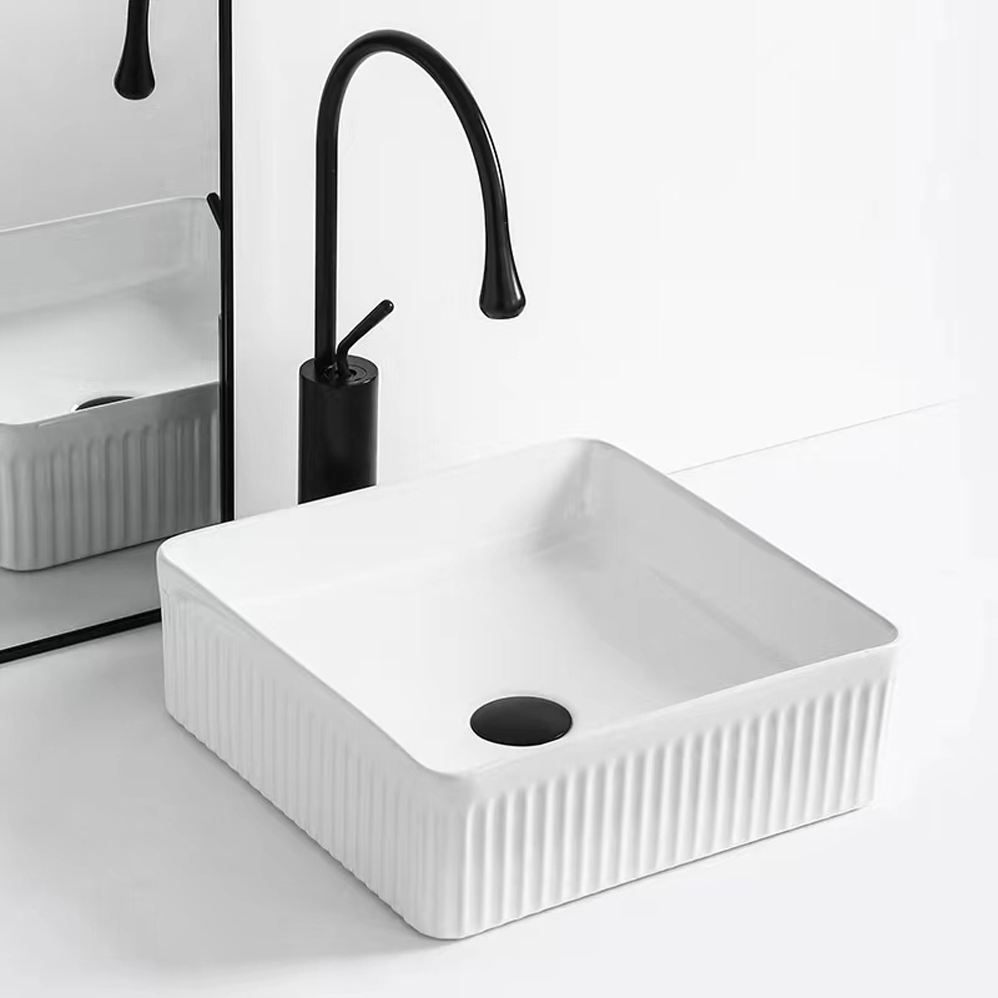 Раковина накладная 40см Point Деметра PN43121 белый