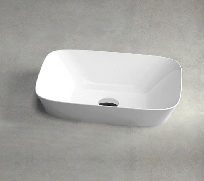 Раковина полувстраиваемая 50см Azzurra Prua PRU50/IN bi*0 белый