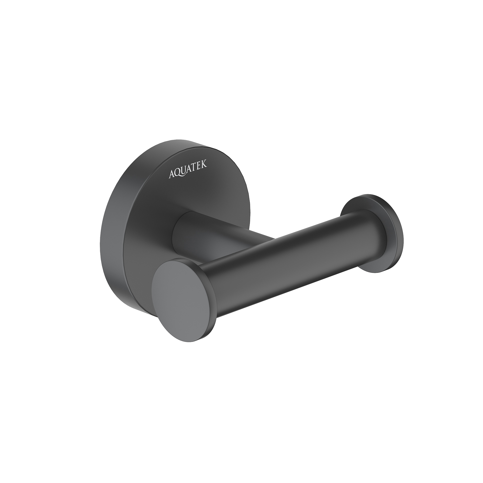 Крючок двойной Aquatek Оберон AQ4202MB черный матовый