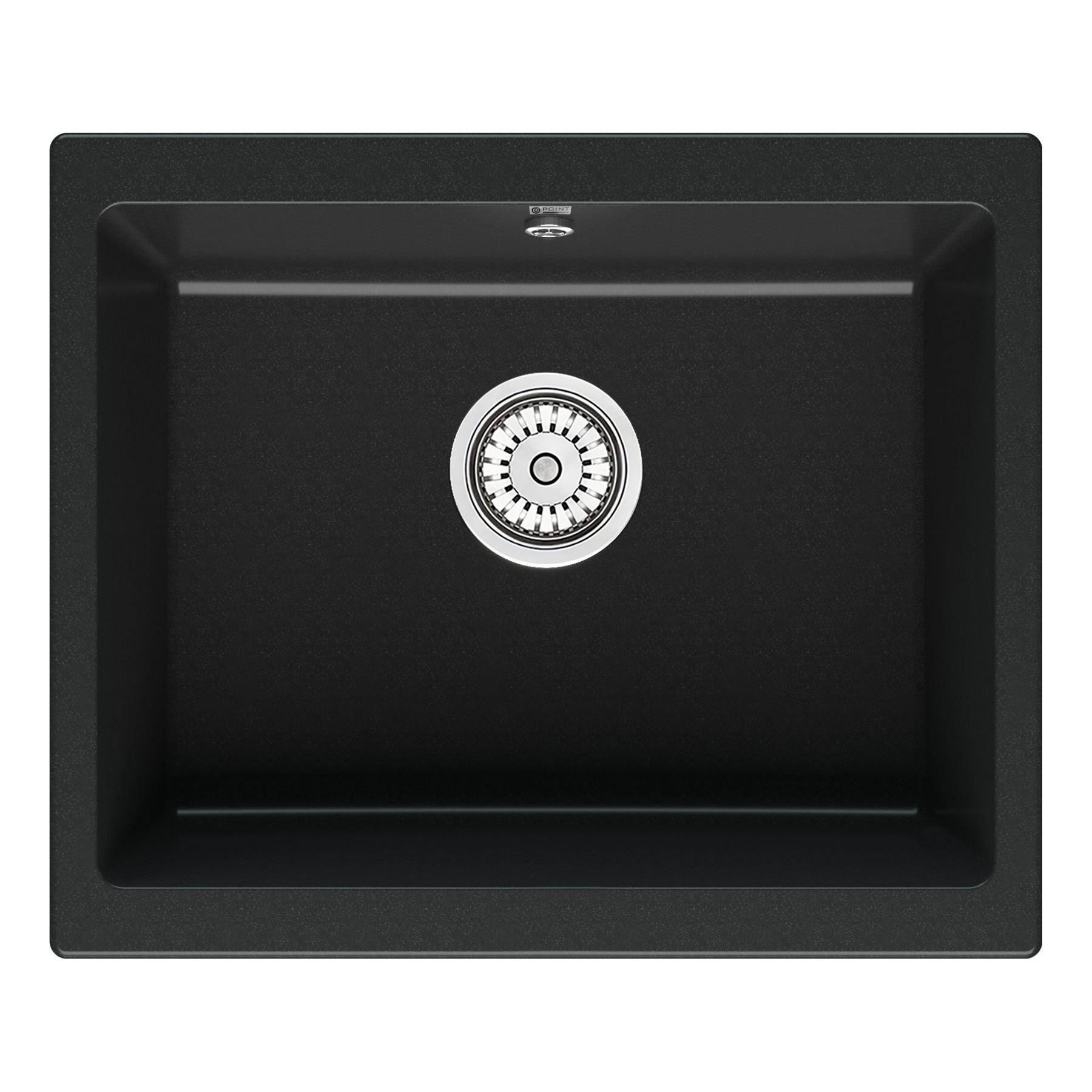 Мойка кухонная Point Сидли 55 PN3007B, черный