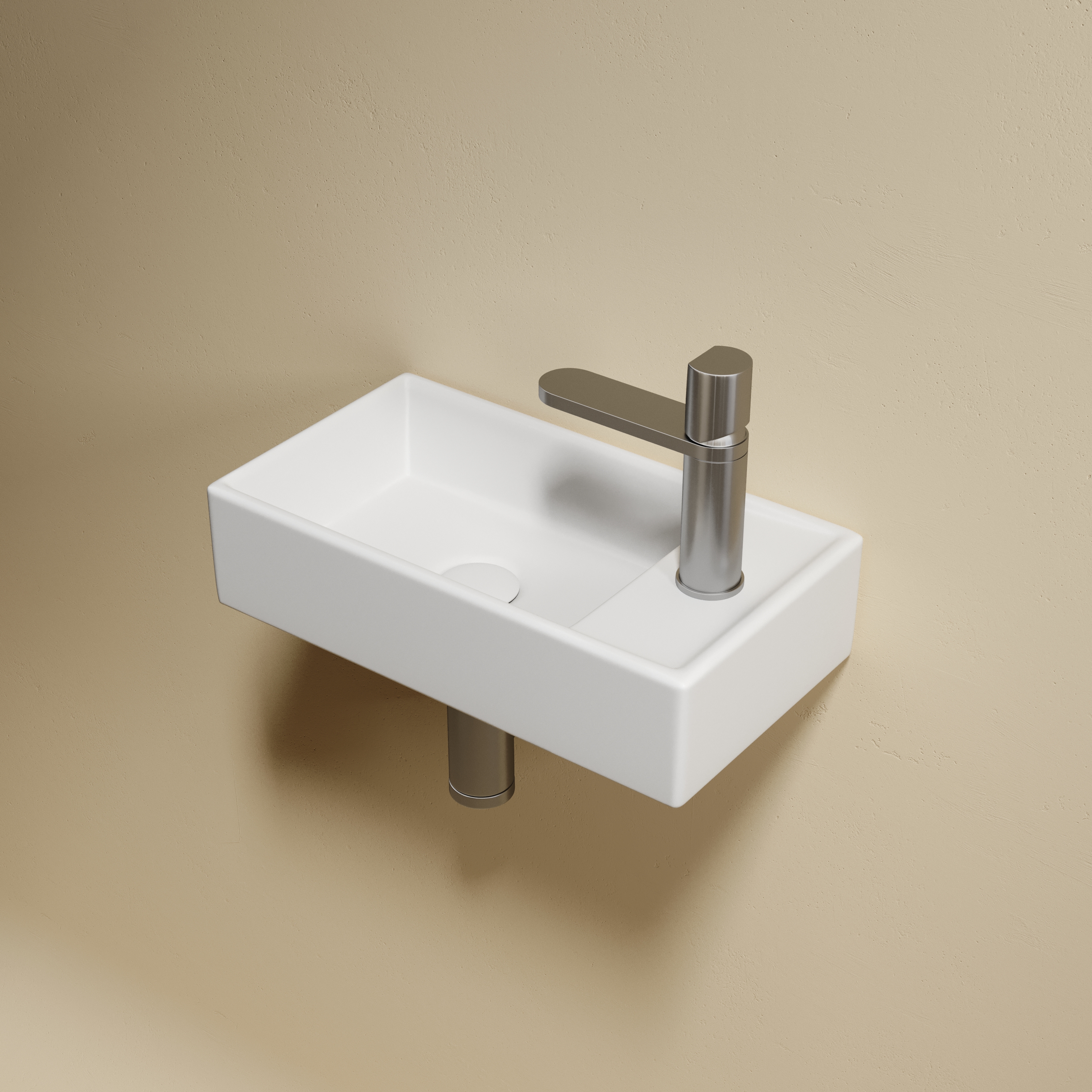 Раковина подвесная 40см Ceramica Nova Element CN6051LMW белый матовый