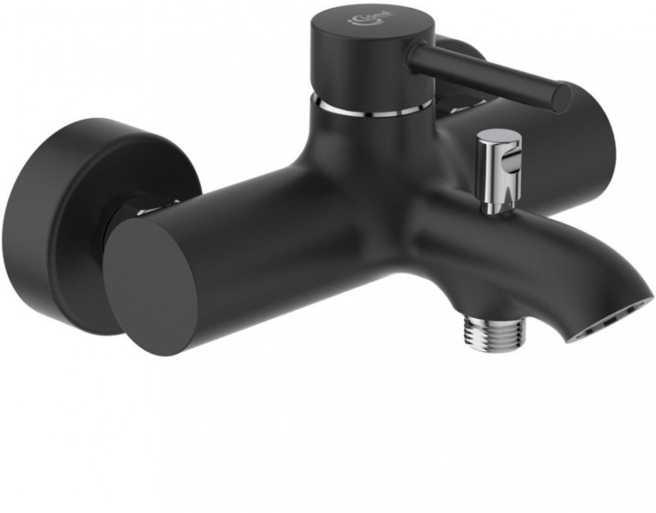 Смеситель для ванны с душем Ideal Standard Ceraline BC199U4 черный матовый/хром