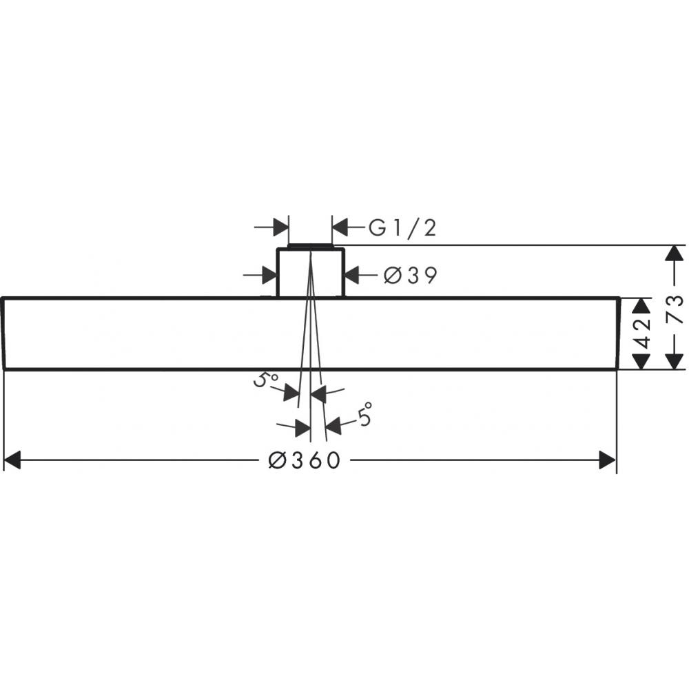 Верхний душ Hansgrohe Rainfinity 360 1jet 26231000 хром