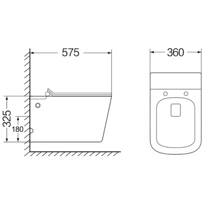 Унитаз подвесной с импульсным смывом SantiLine SL-5032 белый, с сиденьем микролифт (инсталляция в комплекте)