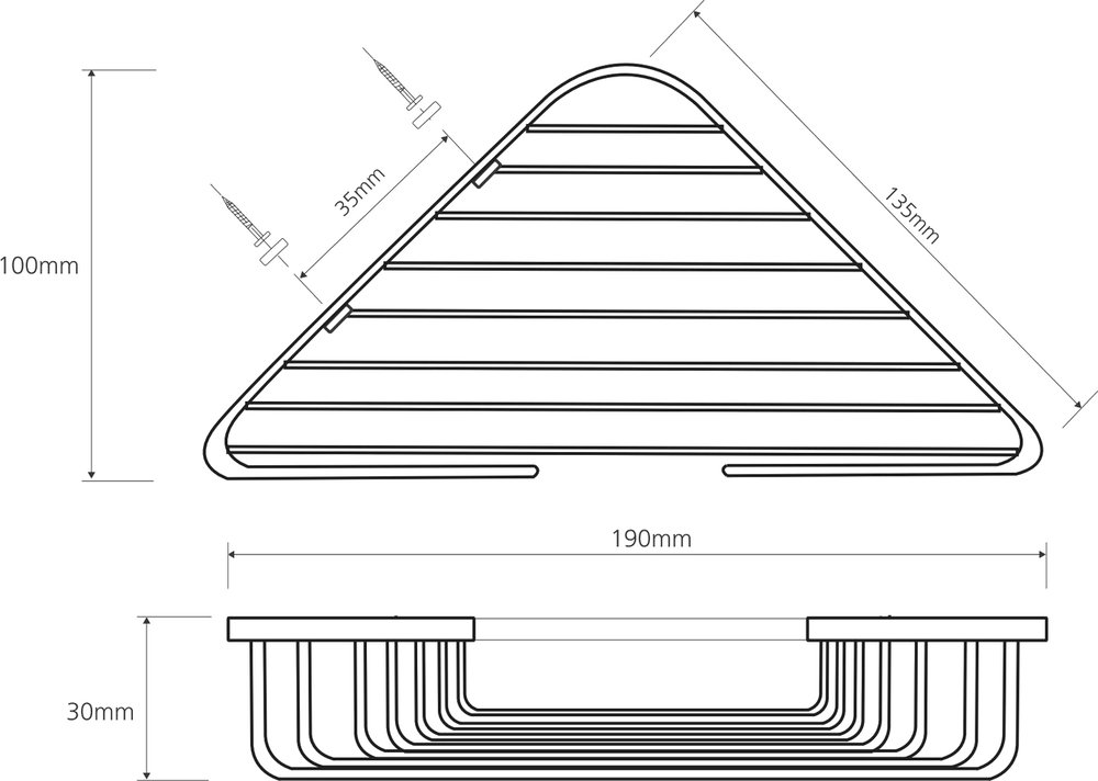 Мыльница Bemeta Cytro 106308172 Глянец