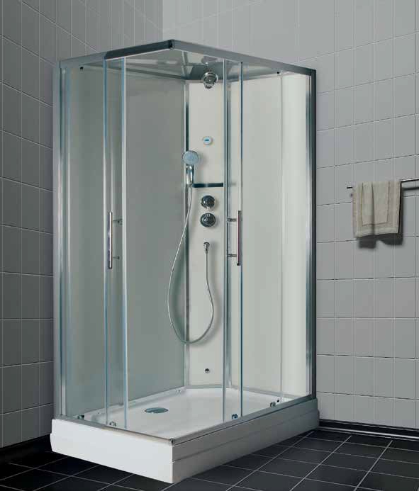 Душевая кабина Timo Ilma ILMA-102 R 120x80x225 профиль черный матовый, стекло прозрачное