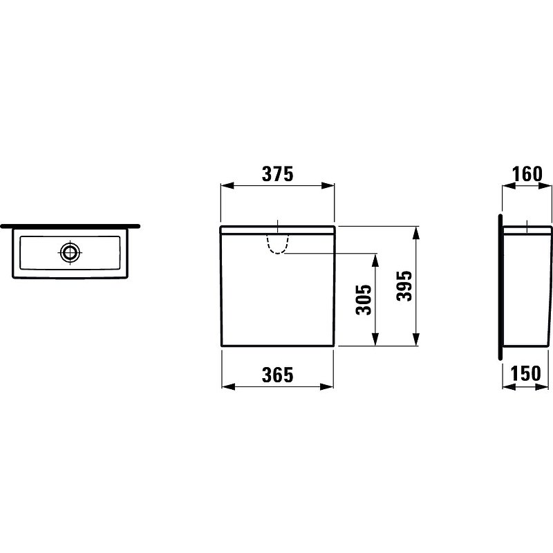 Бачок для унитаза Laufen New Classic 8.2885.1.000.871.1 (подвод воды сзади)