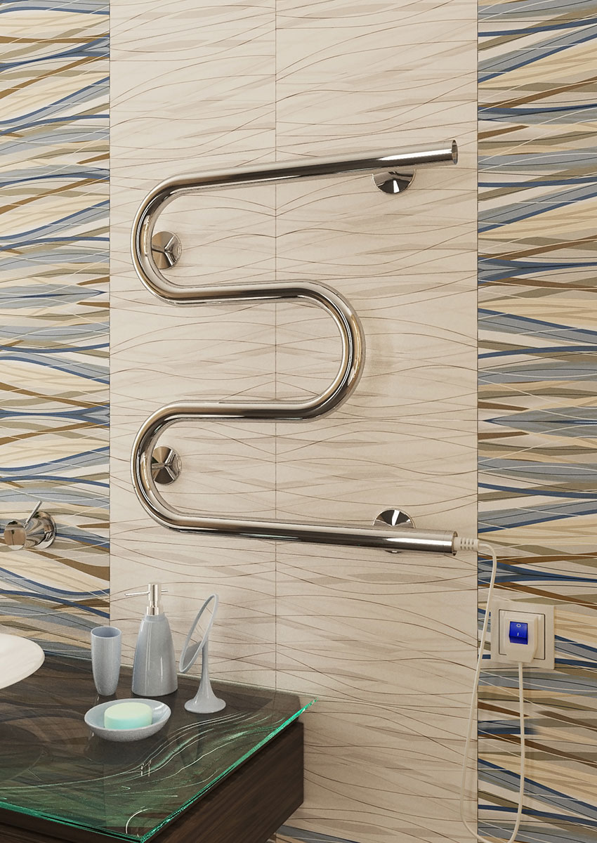 Полотенцесушитель электрический Terminus М-обр 60х35