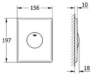Кнопка смыва Grohe Surf 37063SH0 белый