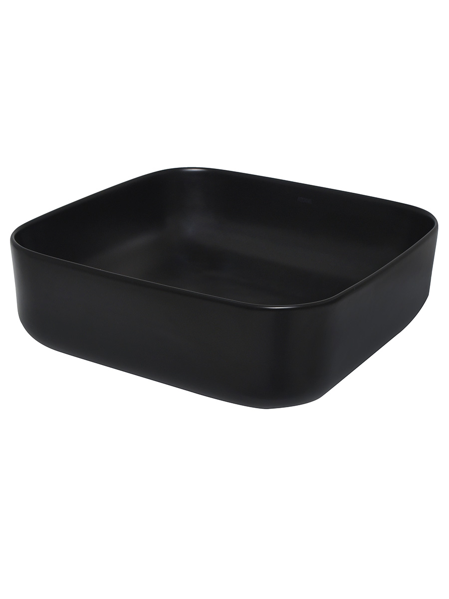Раковина накладная 39см AQUAme AQM5011MB черный матовый