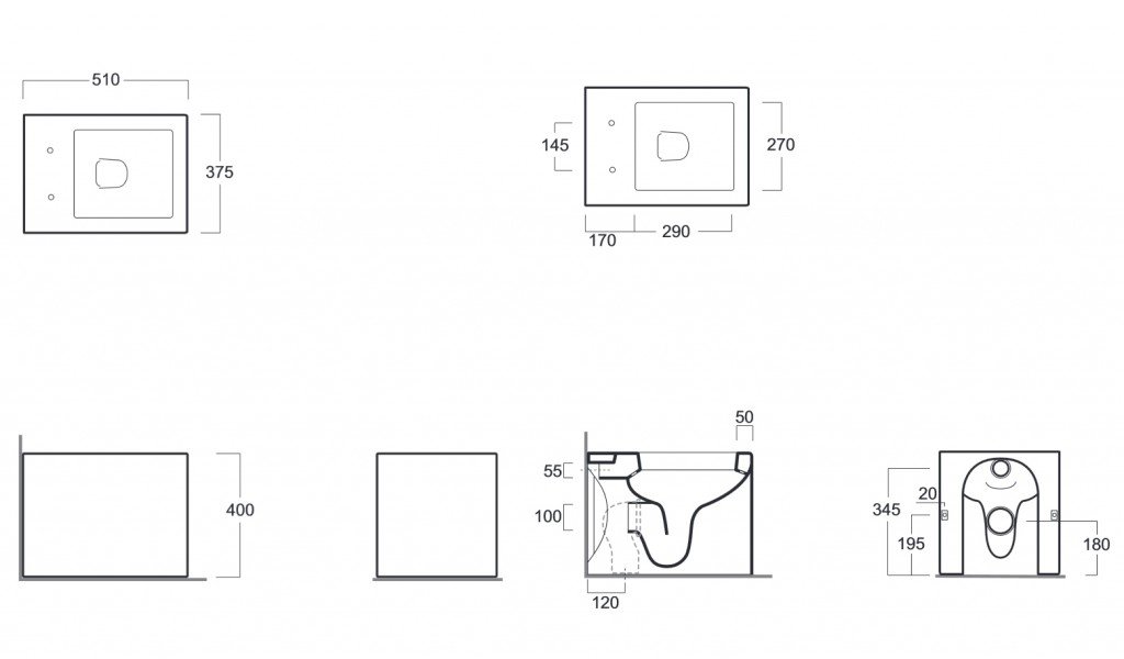 Унитаз приставной Simas Frozen FZ 01 белый