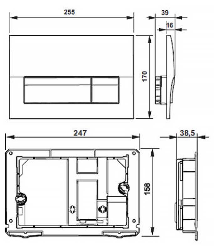 Комплект LAUFEN ПЭК PRO (инсталляция+подвесной унитаз+сиденье с крышкой+панель смыва белая) Z.RU93.0.761.6