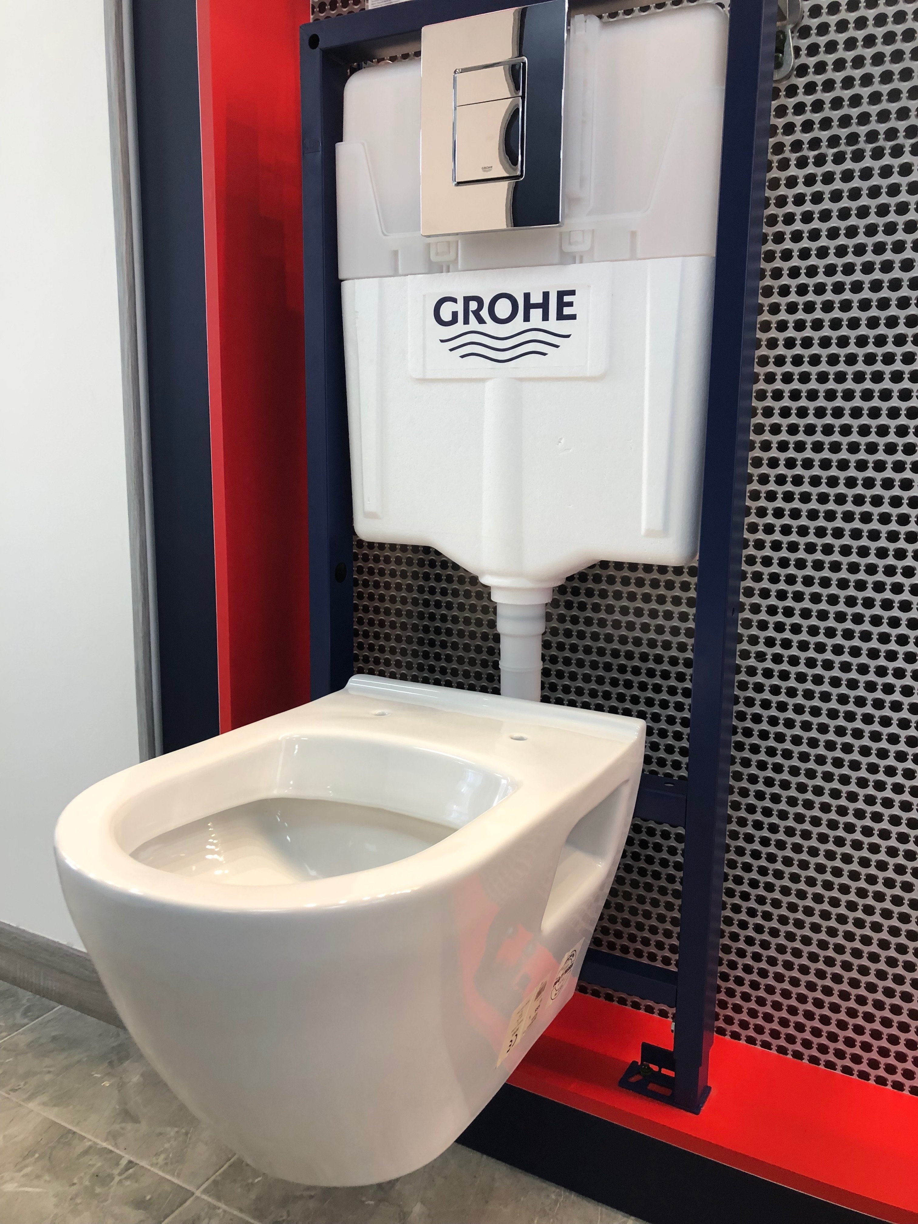 Унитаз с инсталляцией подвесной Grohe Rapid SLSolido 39186000 с горизонтальным выпуском