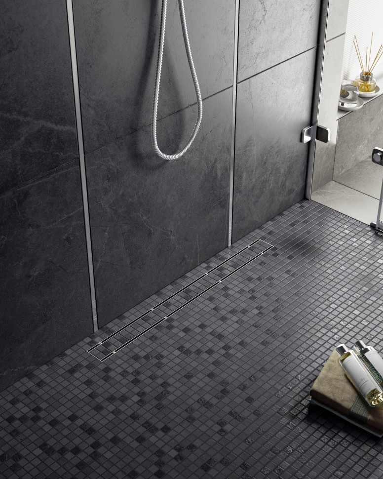 Душевой лоток (двухсторонняя решетка) TIMO Drain System DS230210/00, хром