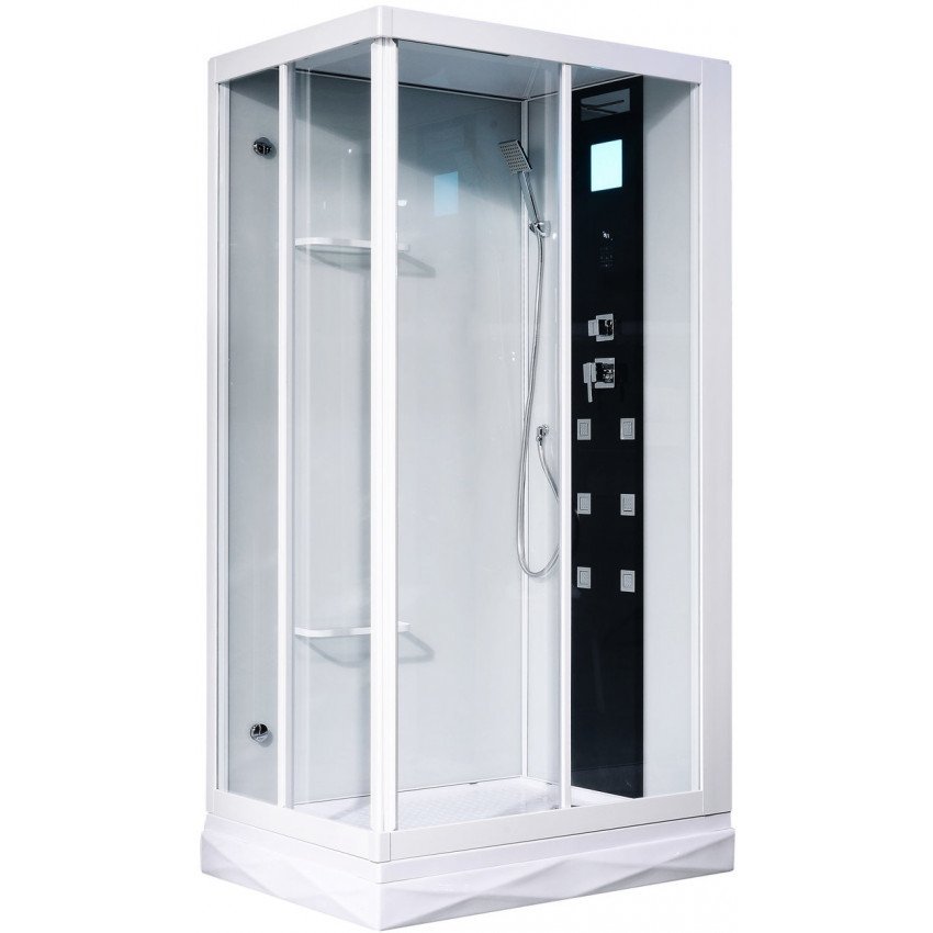 Душевая кабина Orans 8615200 110x80x220 профиль белый, стекло прозрачное