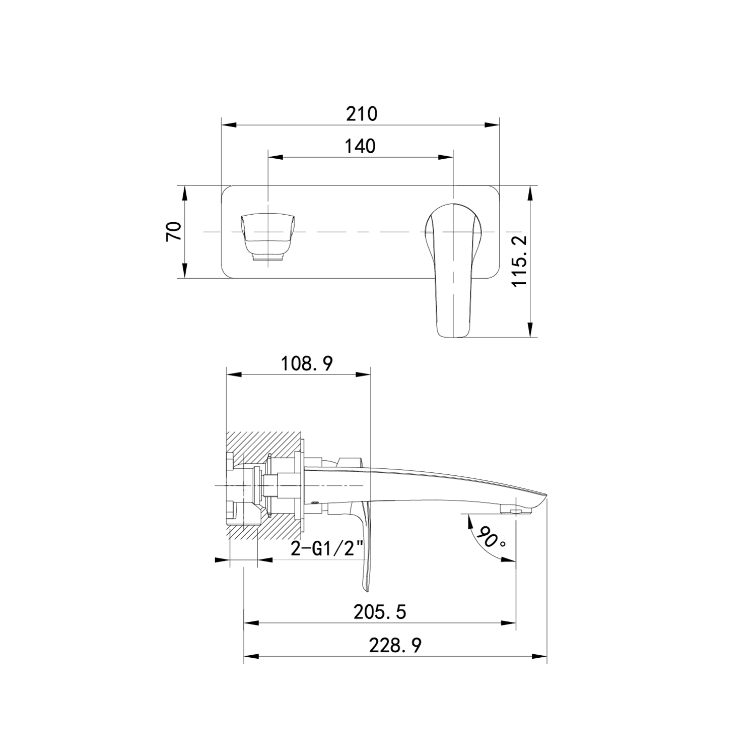 Смеситель для раковины IDDIS Ray RAYBL00i65 черный матовый