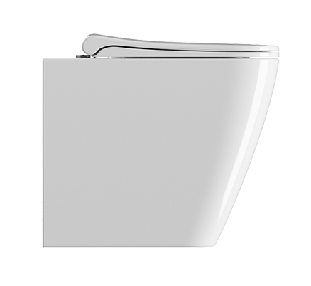 Унитаз приставной безободковый GSI Nubes 961011 белый