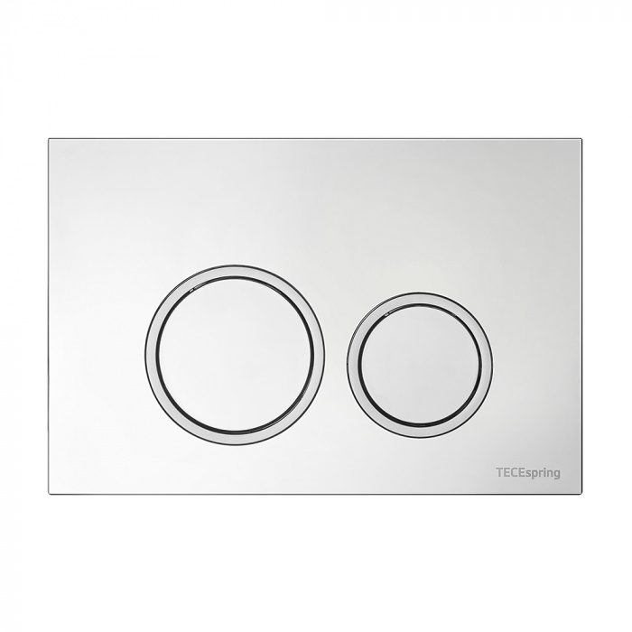 Готовое решение для подвесных унитазов TECE Spring R K955101 клавиша смыва хром