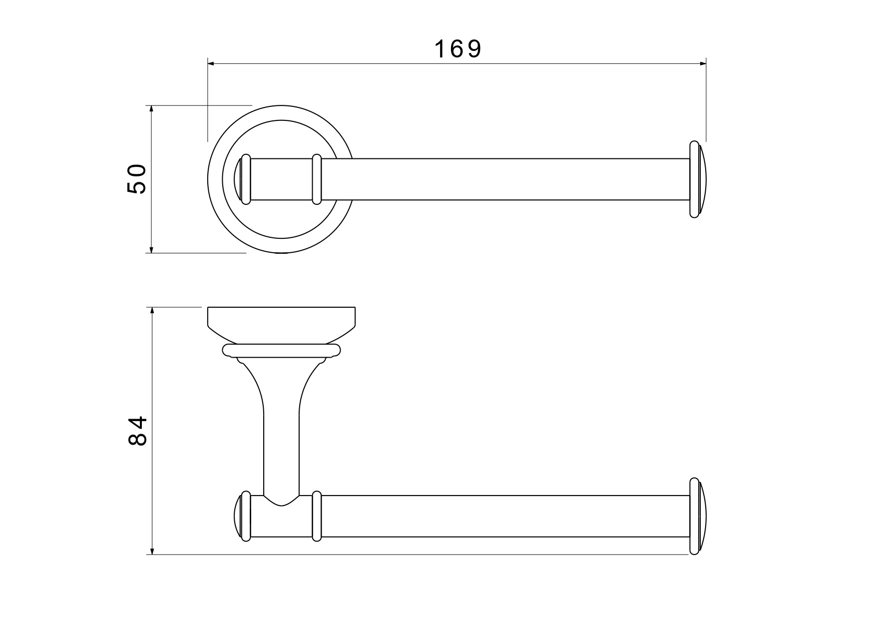 Держатель туалетной бумаги Aquatek Классик AQ4508PG золото
