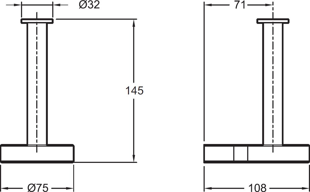 Держатель туалетной бумаги Jacob Delafon Singulier 15217D-CP Хром