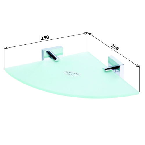 Полка стеклянная Bemeta Beta 132102012 Хром