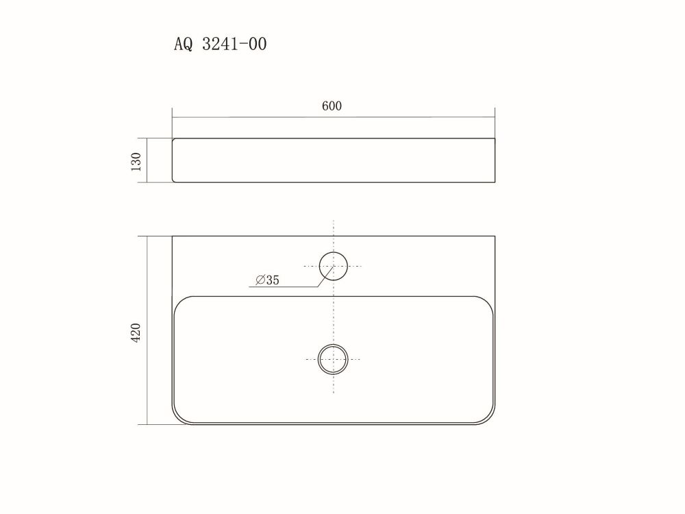 Раковина накладная Aquatek  AQ3241-00 60х42 см белая