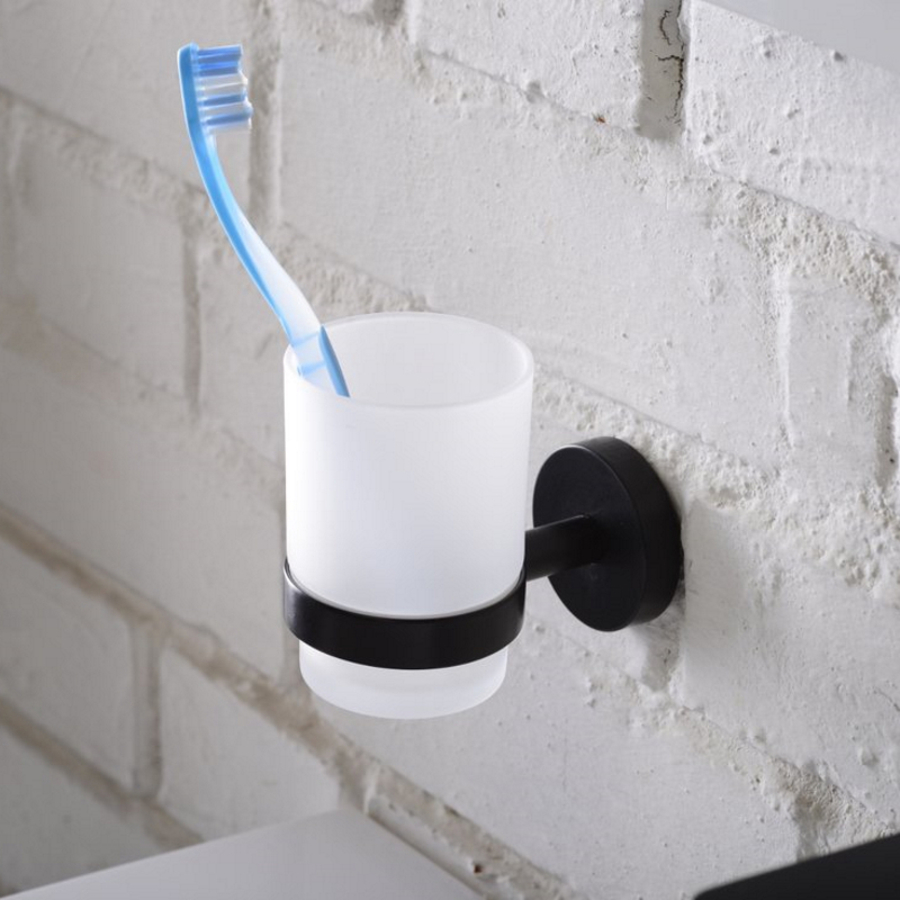 Стакан для ванной Sapho X-ROUND BLACK XB900 черный