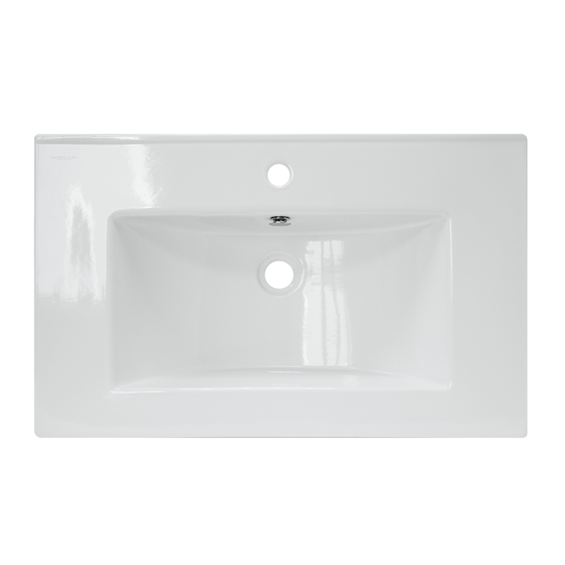 Раковина подвесная 75см Sanita Luxe Quadro QDR75SLWB01 белый