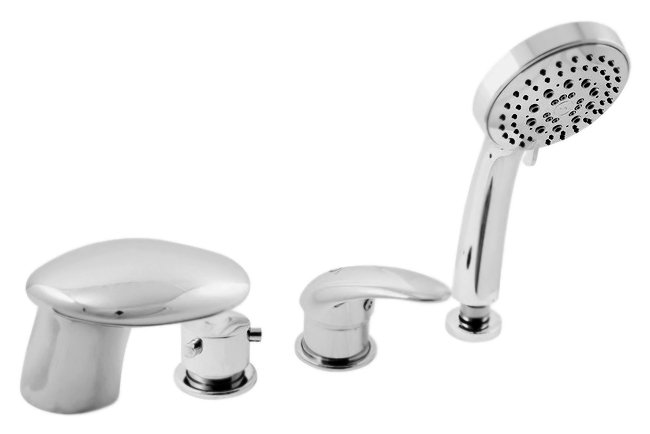 Смеситель на борт ванны Rav Slezak Dunaj D471.5P хром