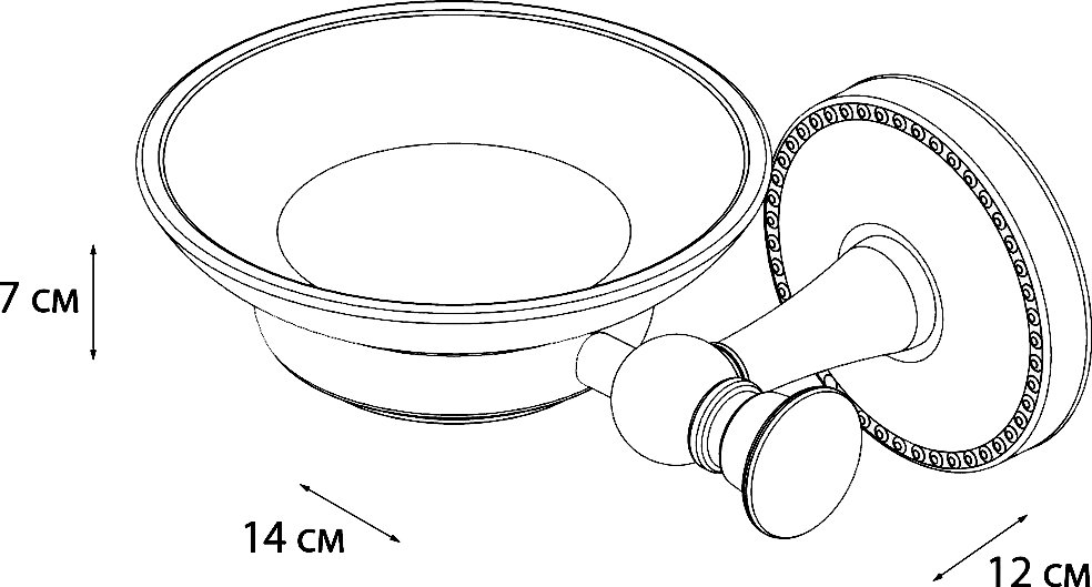 Мыльница Fixsen Adele FX-55008 Хром