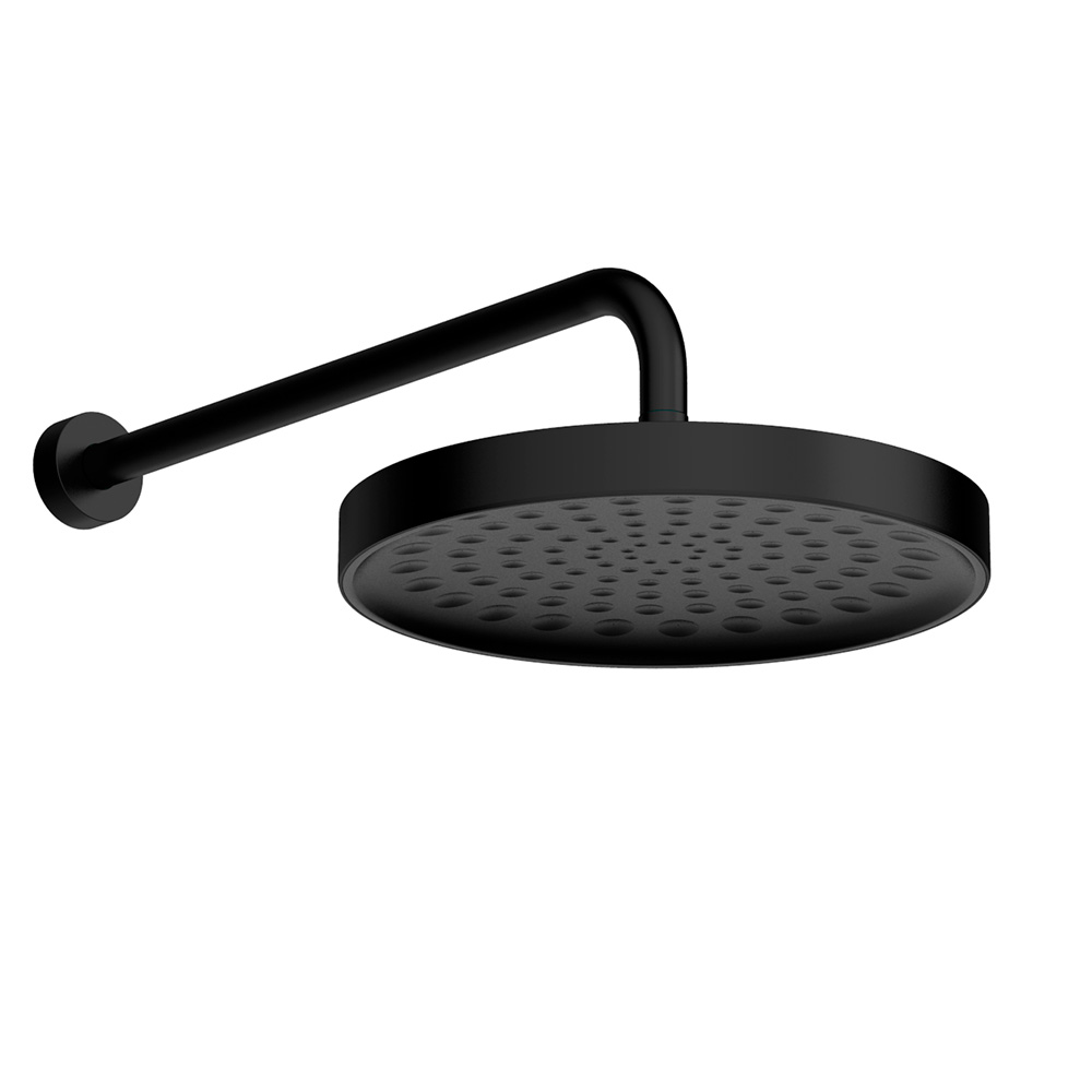 Встраиваемая душевая система с термостатом AQUAme AQM8401MB черный матовый