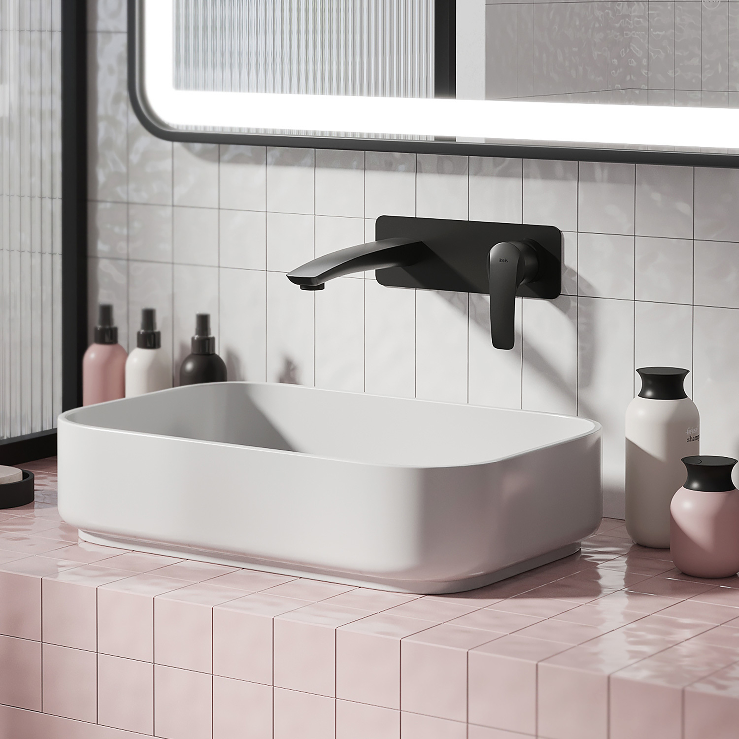 Смеситель для раковины IDDIS Ray RAYBL00i65 черный матовый