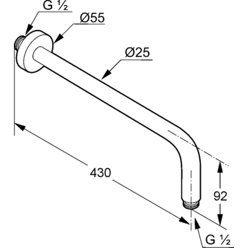 Встраиваемая душевая система со смесителем Kludi Bozz 386303976 черный матовый