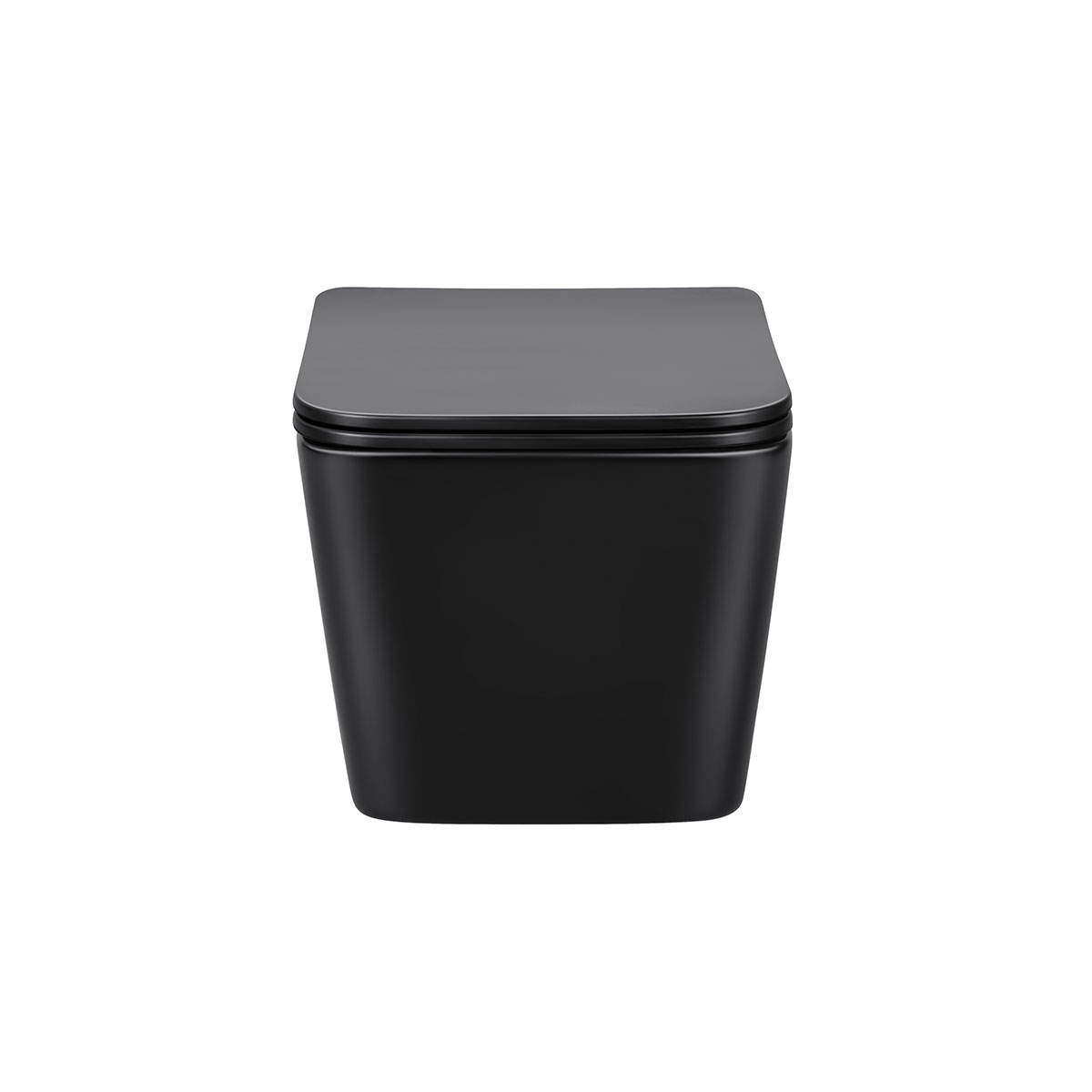 Унитаз подвесной безободковый Vincea Q-Line VT1-12MB черный матовый, с сиденьем микролифт